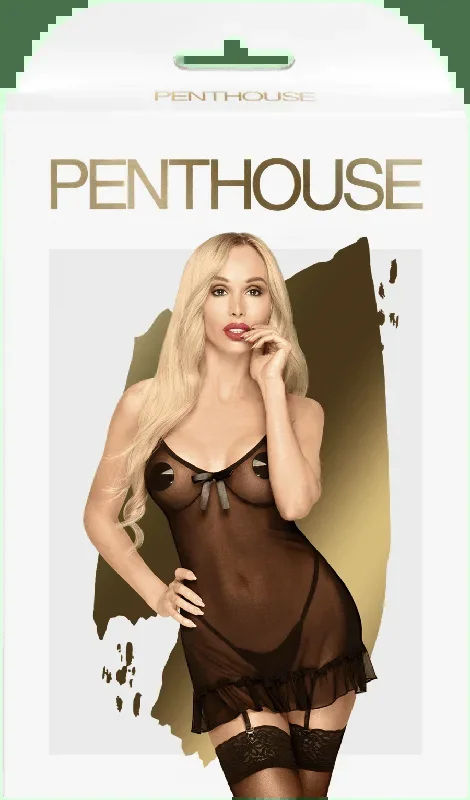 Penthouse Guilty Icon Black Dress with Thong