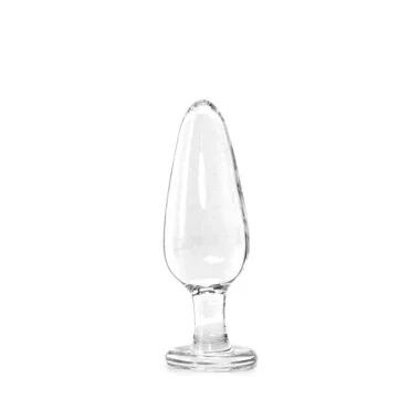Pipedream Products Icicles #26 Hand Blown Glass Clear Butt Plug