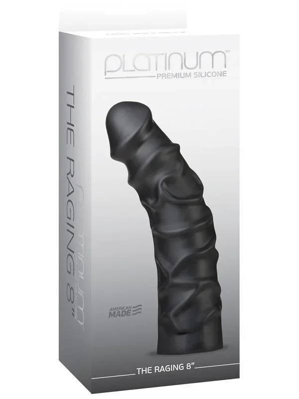 Platinum Premium Silicone The Raging Black 8in