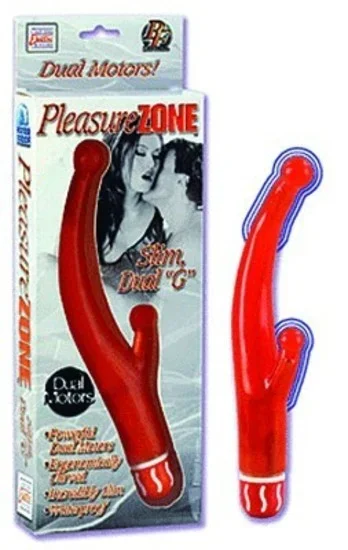 Pleasure Zone Slim Dual G- Red