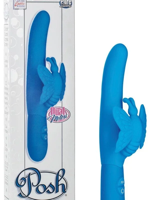 Posh 10-Function Silicone Fluttering Butterfly – Blue