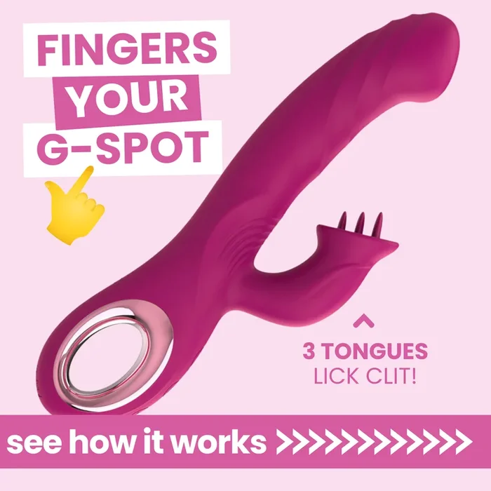 Revel Rabbit Silicone Fluttering and Fingering Dual Action Vibe – Fingers Your G-Spot and Tongues Your Clit!