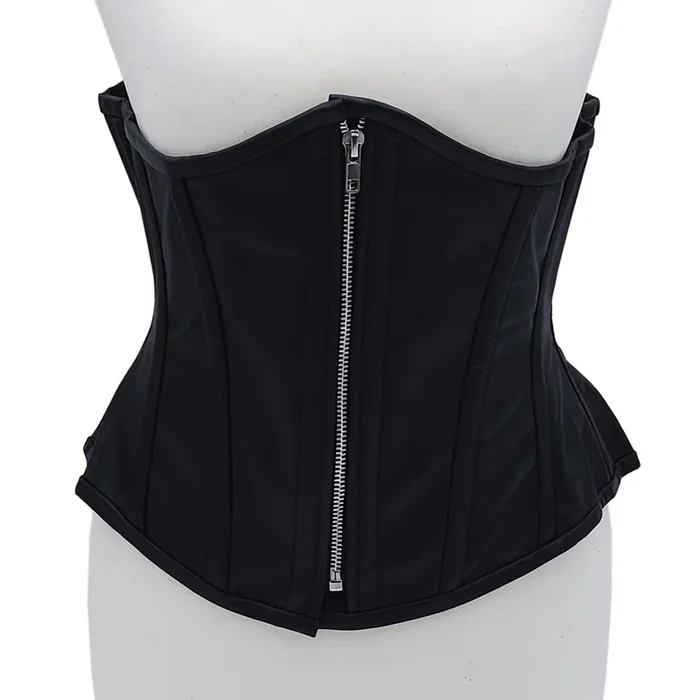 Rouge Leather Corset Black S/M