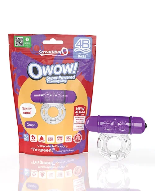Screaming O 4B Deep Rumbling OWow Vibrating Ring – Grape