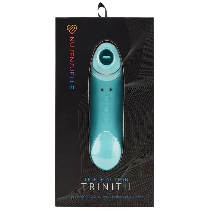 Sensuelle Trinitii 3-in-1 Suction Tongue-Electric Blue