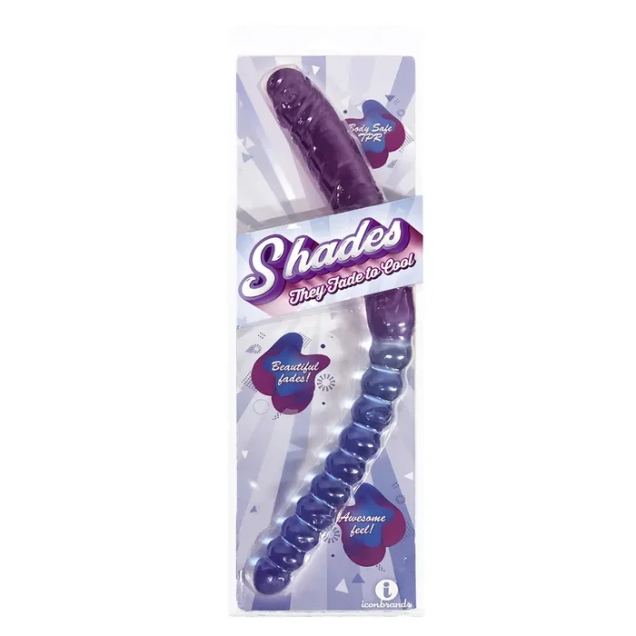 Shade – 17 Inch Double Dong – Violet and Blue