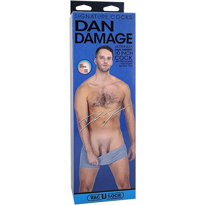 Signature Cocks Dan Damage 10″ Cock With Removable Vac-U-Lock Suction Cup