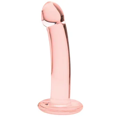 Spartacus Blown Basic Curved 6 inch Harness Ready Dong with Base Pink