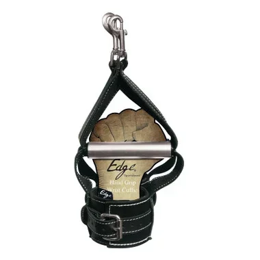 Sportsheets Edge Black Leather Hand Grip Wrist Cuffs