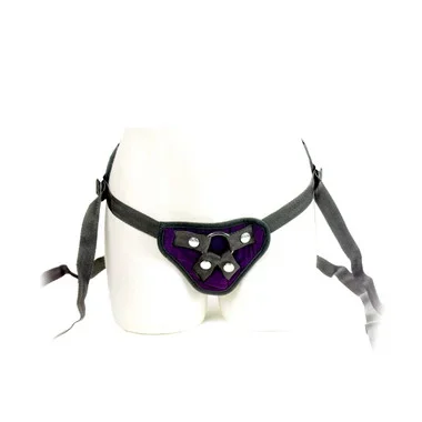 Sportsheets O-Ring Style Strap-On Dildo Harness Purple