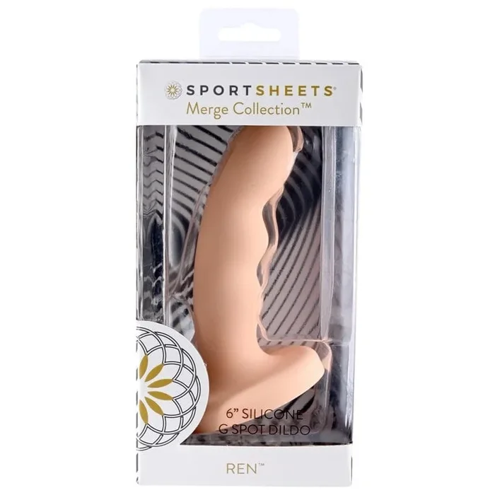 Sportsheets Ren 6” Silicone Dildo Peach