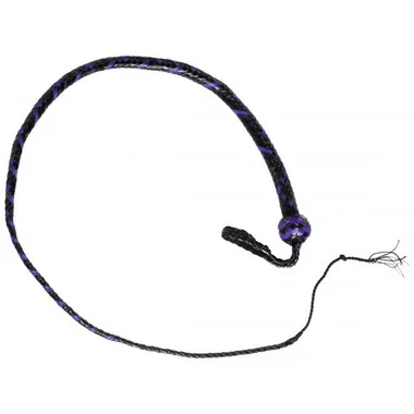 Strict Leather 12 Plait 4 Foot Premium Purple & Black Leather SnakeWhip
