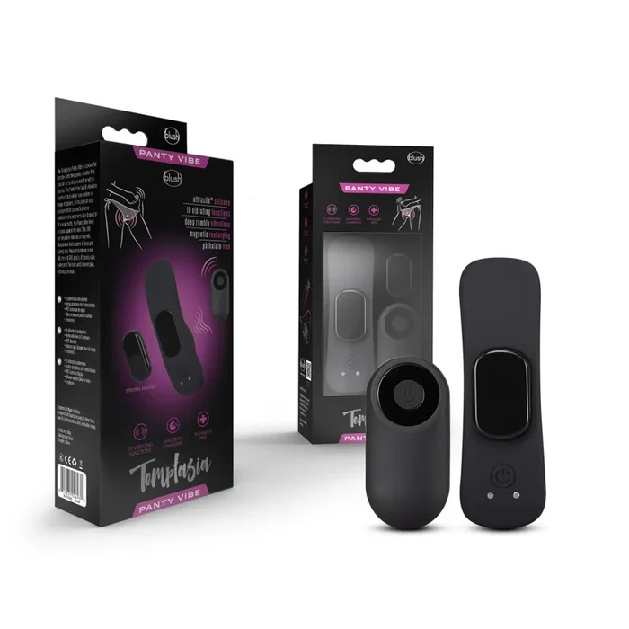 Temptasia By Blush® | Remote Control Panty Vibe Black 3.75-Inch Vibrator