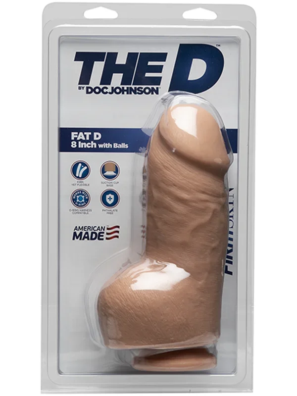 The D – Fat D – 8 Inch with Balls – FIRMSKYN Vanilla
