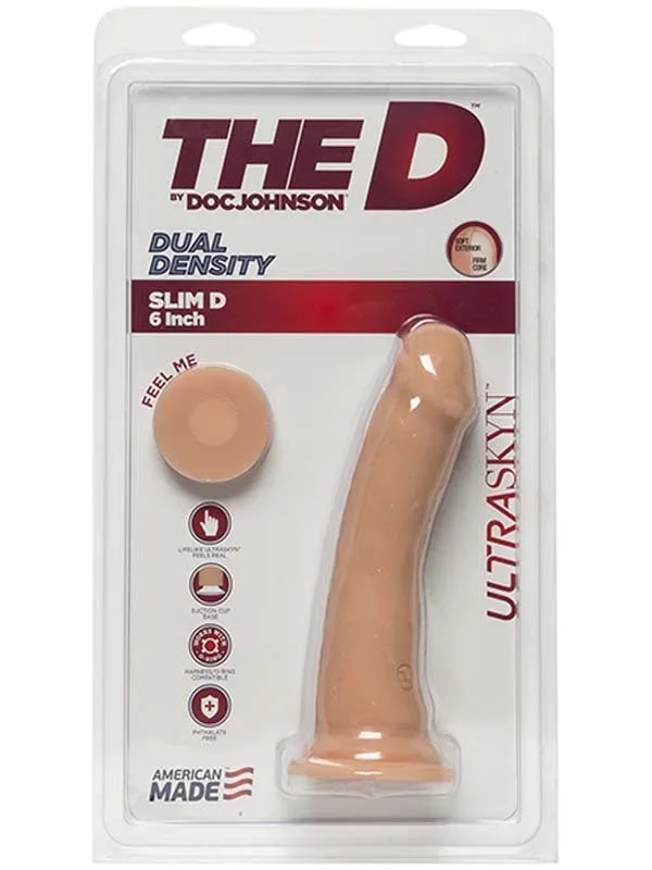 The D Slim D 6 Inch without Balls ULTRASKYN Vanilla