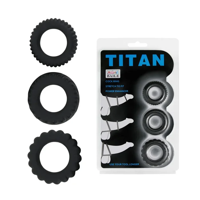 TITAN TYRE COCK RINGS – 3 SET