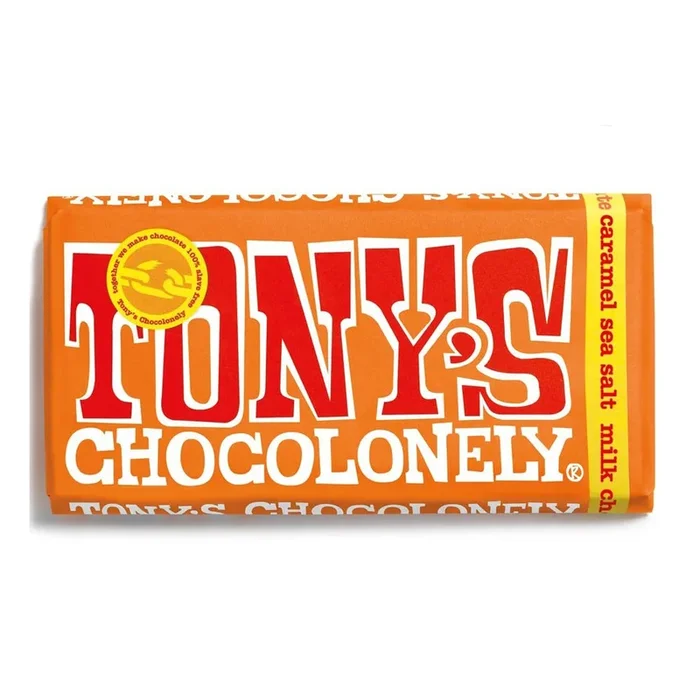 Tony’s Chocolonely Milk Caramel Sea Salt Chocolate Bar