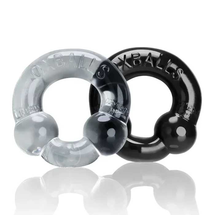 ULTRABALLS 2-pack cockring black clear