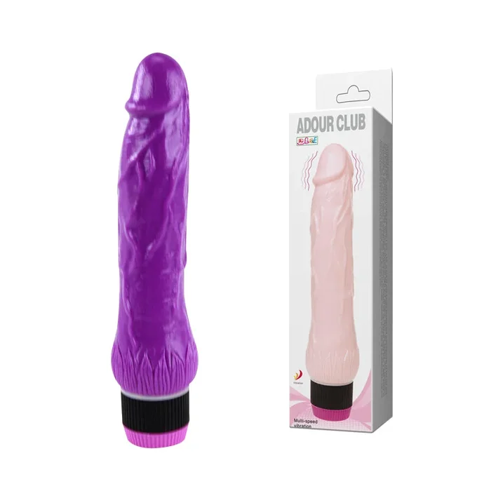 VIBRATING DILDO 7″ FLESH