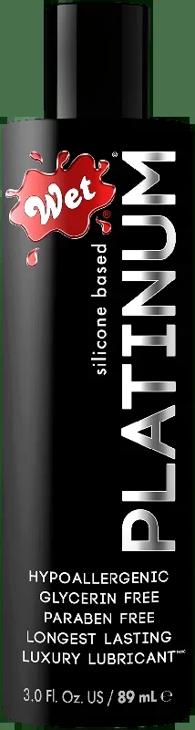 WET® Platinum® Silicone Lubricant 3 Fl. oz./89mL