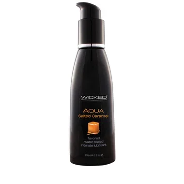 Wicked Sensual Care Aqua Salted Caramel Flavored Water-based Lubricant 4 oz