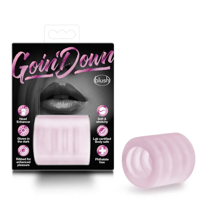 X5 Men By Blush® | Goin’ Down BJ Pink Glow In The Dark Oral Sex Enhancer