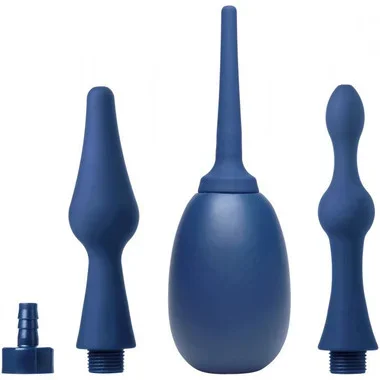 XR Brands CleanStream Premium Silicone Enema Bulb & Flex-Tip Attachment Kit