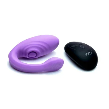 XR Brands Inmi Pulse Pro 14-function Remote Control Pulsating G-Spot & Clitoral Stimulating Silicone Vibrator