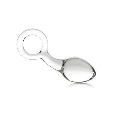 XR Brands Prisms Devi Blown Glass Anal Plug with Ring