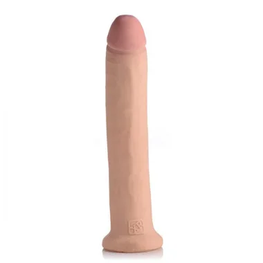XR Brands USA Cocks AmeriSkin 13 inch Ultra Realistic Dual Layer Straight Dildo with Suction Cup