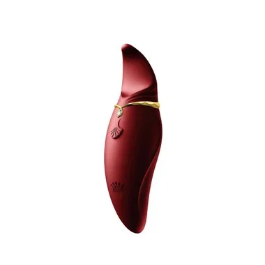 Zalo Legend Hero 17-function Rechargeable Silicone Clitoral PulseWave Vibrator Wine Red