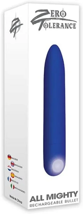 ZT “All Mighty” Rechargeable Bullet 10 speed -Blue